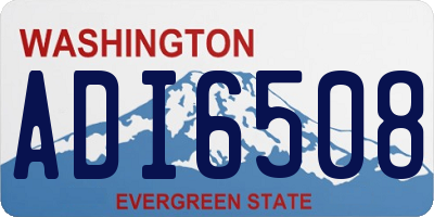 WA license plate ADI6508