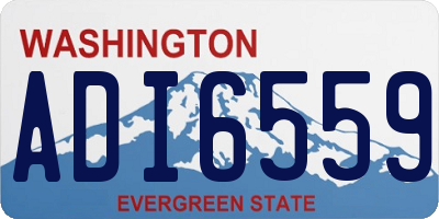 WA license plate ADI6559