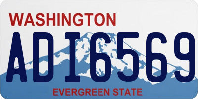 WA license plate ADI6569