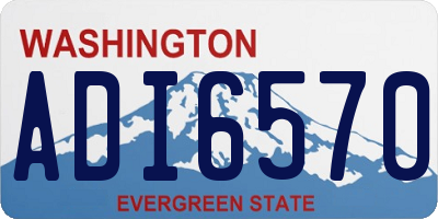 WA license plate ADI6570