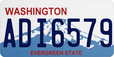 WA license plate ADI6579