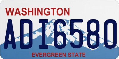 WA license plate ADI6580