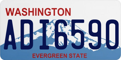 WA license plate ADI6590
