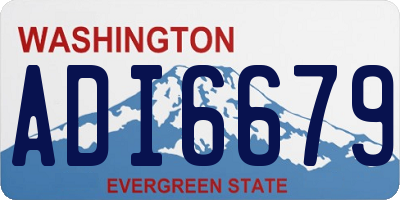 WA license plate ADI6679