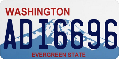 WA license plate ADI6696