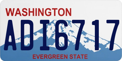 WA license plate ADI6717