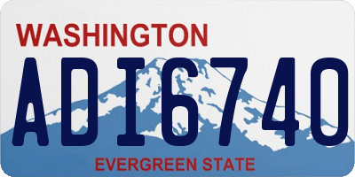 WA license plate ADI6740