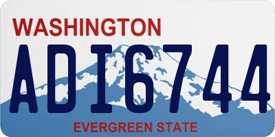 WA license plate ADI6744
