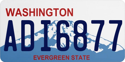 WA license plate ADI6877