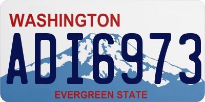 WA license plate ADI6973