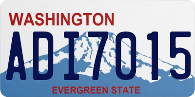 WA license plate ADI7015