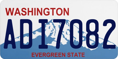 WA license plate ADI7082