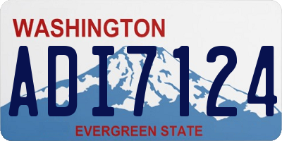 WA license plate ADI7124