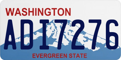 WA license plate ADI7276