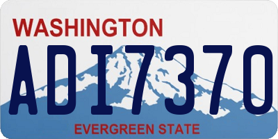 WA license plate ADI7370