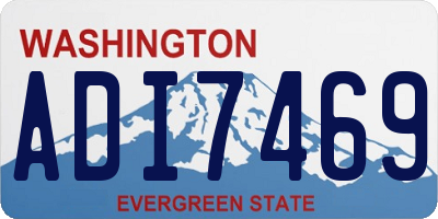 WA license plate ADI7469