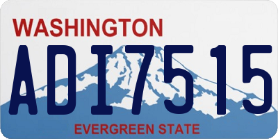 WA license plate ADI7515