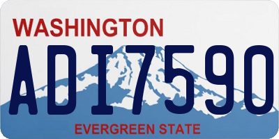 WA license plate ADI7590