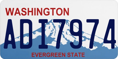 WA license plate ADI7974