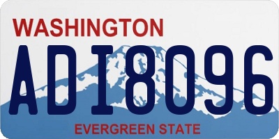 WA license plate ADI8096