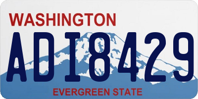 WA license plate ADI8429