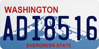 WA license plate ADI8516