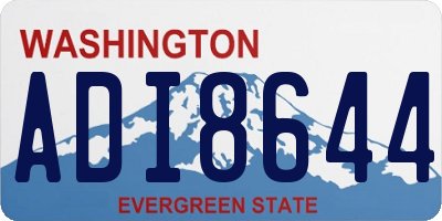 WA license plate ADI8644