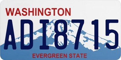 WA license plate ADI8715