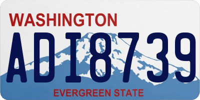 WA license plate ADI8739