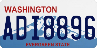 WA license plate ADI8896