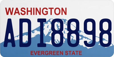 WA license plate ADI8898