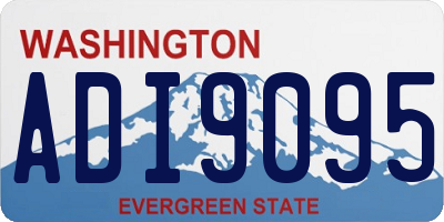 WA license plate ADI9095