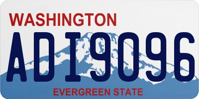 WA license plate ADI9096
