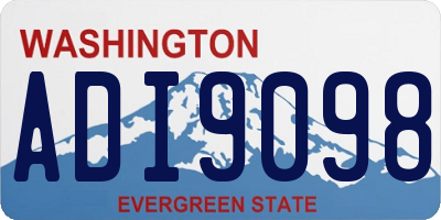 WA license plate ADI9098