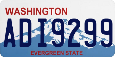 WA license plate ADI9299
