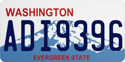 WA license plate ADI9396
