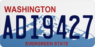 WA license plate ADI9427