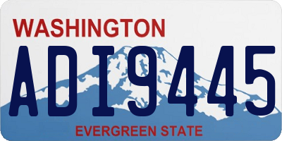 WA license plate ADI9445