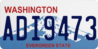 WA license plate ADI9473