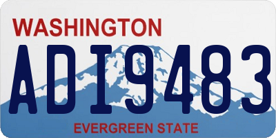 WA license plate ADI9483