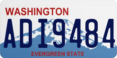 WA license plate ADI9484