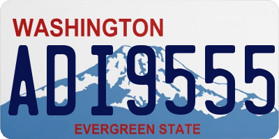 WA license plate ADI9555