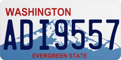 WA license plate ADI9557