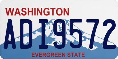 WA license plate ADI9572