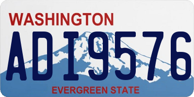 WA license plate ADI9576