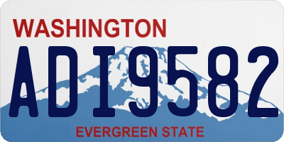 WA license plate ADI9582