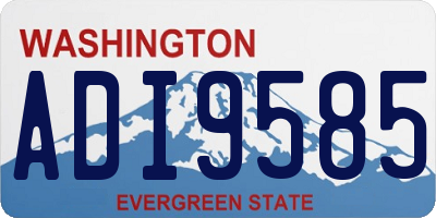 WA license plate ADI9585