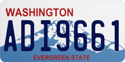 WA license plate ADI9661