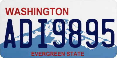 WA license plate ADI9895