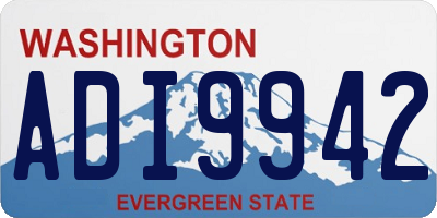 WA license plate ADI9942